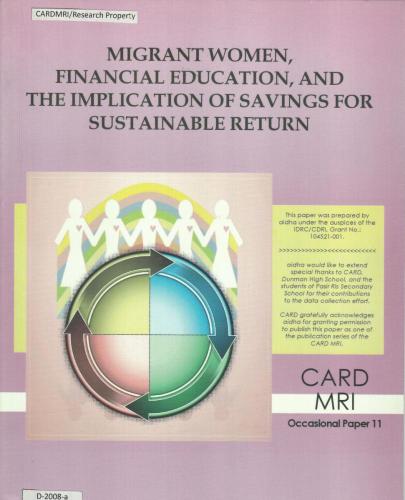 Migrant Women, Financial Education, and the Implication of Savings for Sustainable Return